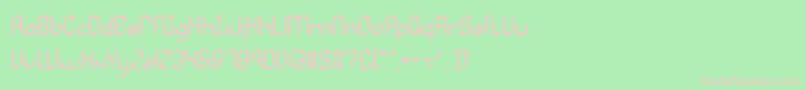 QuadraticCalBrk Font – Pink Fonts on Green Background