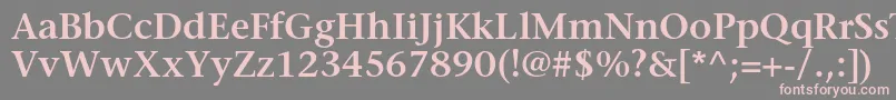 fuente StoneserifstdSemibold – Fuentes Rosadas Sobre Fondo Gris