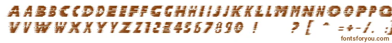 Шрифт HalcionItalic – коричневые шрифты на белом фоне