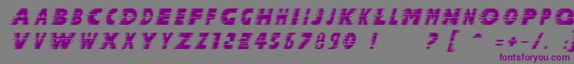 HalcionItalic Font – Purple Fonts on Gray Background