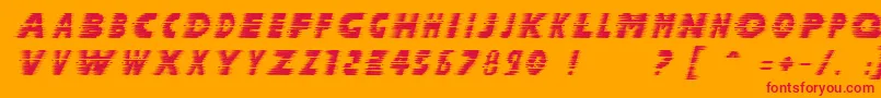 HalcionItalic Font – Red Fonts on Orange Background