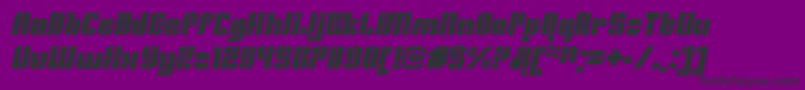 OrangeroyaleOpenitalic Font – Black Fonts on Purple Background