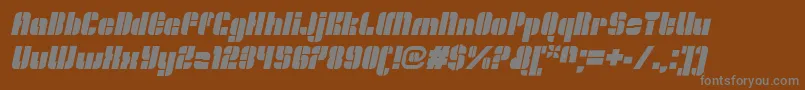 Шрифт OrangeroyaleOpenitalic – серые шрифты на коричневом фоне