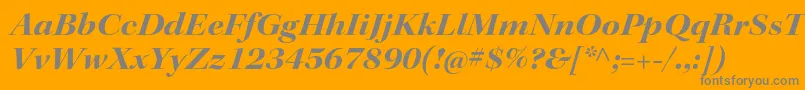 KeplerstdBoldextitdisp Font – Gray Fonts on Orange Background