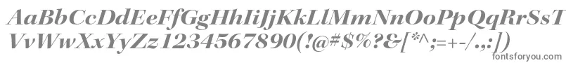 フォントKeplerstdBoldextitdisp – 白い背景に灰色の文字