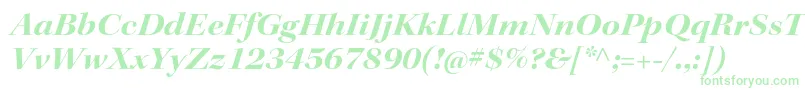 KeplerstdBoldextitdisp Font – Green Fonts on White Background