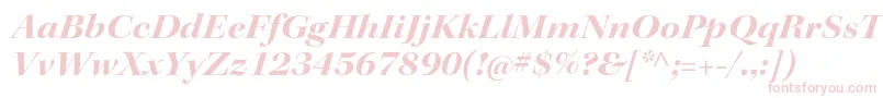 KeplerstdBoldextitdisp Font – Pink Fonts on White Background