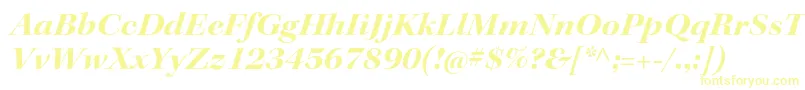 KeplerstdBoldextitdisp Font – Yellow Fonts on White Background