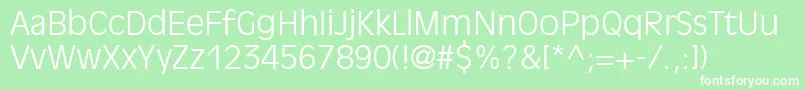 AntiqueOliveLtLight Font – White Fonts on Green Background