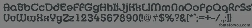 Шрифт MexicoantiqueBold – чёрные шрифты на сером фоне