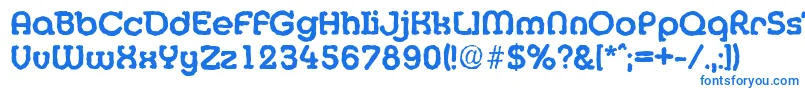 フォントMexicoantiqueBold – 白い背景に青い文字