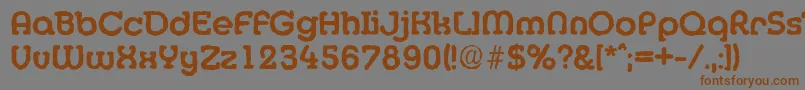 Шрифт MexicoantiqueBold – коричневые шрифты на сером фоне