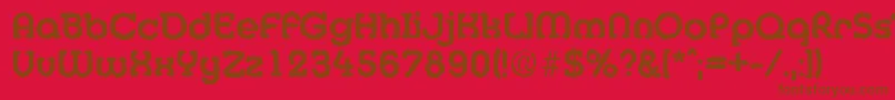 MexicoantiqueBold-fontti – ruskeat fontit punaisella taustalla