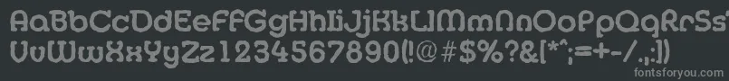 Шрифт MexicoantiqueBold – серые шрифты на чёрном фоне