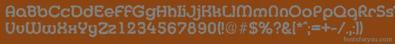Шрифт MexicoantiqueBold – серые шрифты на коричневом фоне
