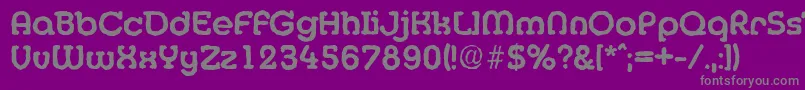 フォントMexicoantiqueBold – 紫の背景に灰色の文字