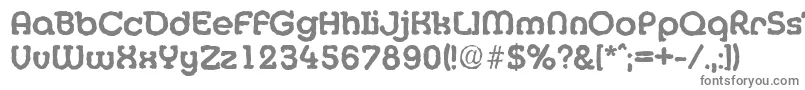 MexicoantiqueBold-fontti – harmaat kirjasimet valkoisella taustalla