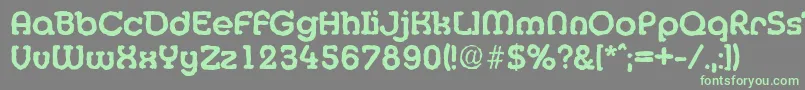 Шрифт MexicoantiqueBold – зелёные шрифты на сером фоне