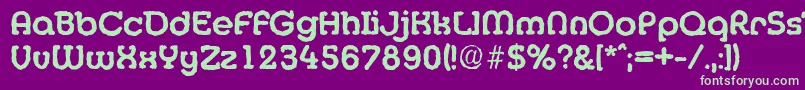 MexicoantiqueBold Font – Green Fonts on Purple Background