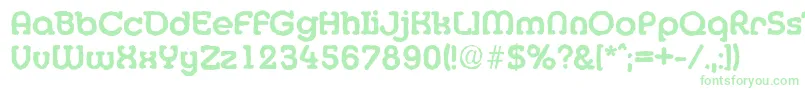 MexicoantiqueBold-fontti – vihreät fontit