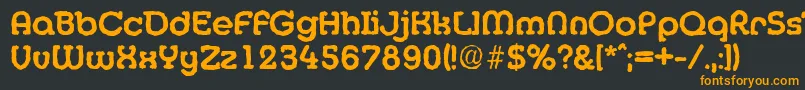 Шрифт MexicoantiqueBold – оранжевые шрифты на чёрном фоне