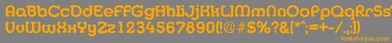 Шрифт MexicoantiqueBold – оранжевые шрифты на сером фоне