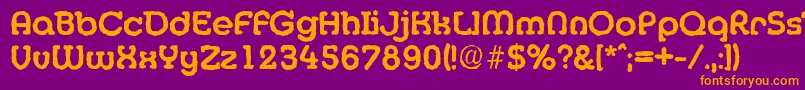MexicoantiqueBold Font – Orange Fonts on Purple Background
