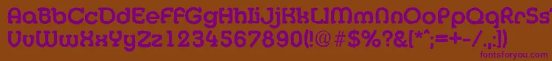 Шрифт MexicoantiqueBold – фиолетовые шрифты на коричневом фоне