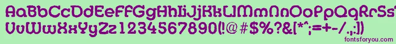 MexicoantiqueBold Font – Purple Fonts on Green Background