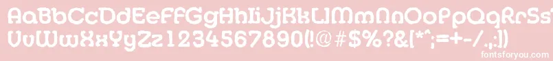 MexicoantiqueBold Font – White Fonts on Pink Background