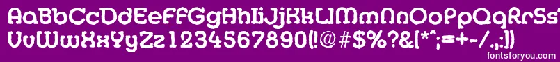 フォントMexicoantiqueBold – 紫の背景に白い文字