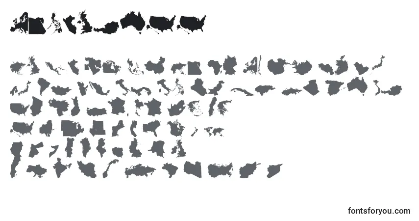 Schriftart Geobats11 – Alphabet, Zahlen, spezielle Symbole