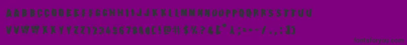 Earthshake Font – Black Fonts on Purple Background