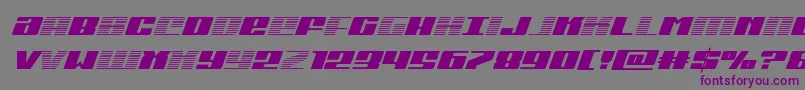 Michiganitalgrad Font – Purple Fonts on Gray Background