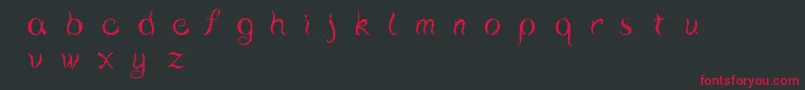 WaterScript Font – Red Fonts on Black Background