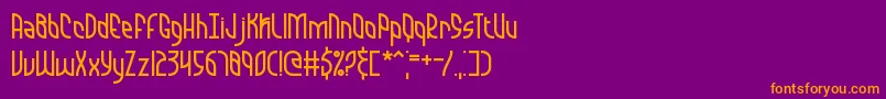 More about QuarantineBrk Font QuarantineBrk Font – Orange Fonts on Purple Background