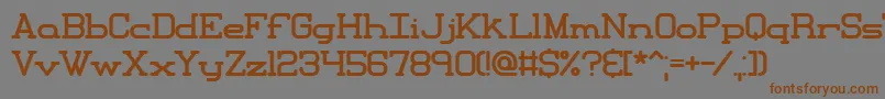Xipital Font – Brown Fonts on Gray Background