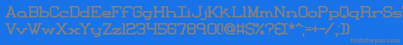 More about Xipital Font Xipital Font – Gray Fonts on Blue Background
