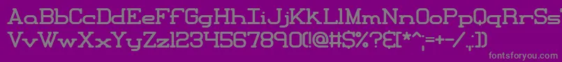 Шрифт Xipital – серые шрифты на фиолетовом фоне