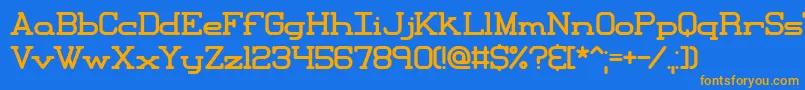 Шрифт Xipital – оранжевые шрифты на синем фоне