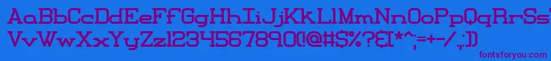 Xipital Font – Purple Fonts on Blue Background