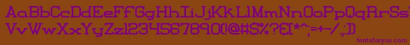 Xipital Font – Purple Fonts on Brown Background