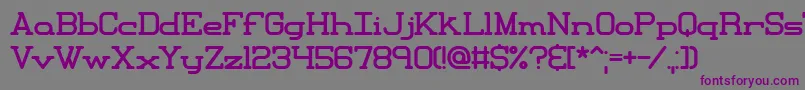 Xipital Font – Purple Fonts on Gray Background