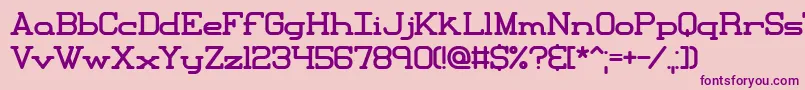 Fonte Xipital – fontes roxas em um fundo rosa