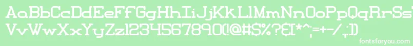 Xipital Font – White Fonts on Green Background