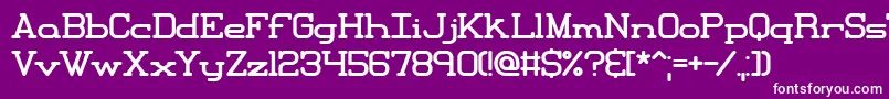 Xipital Font – White Fonts on Purple Background