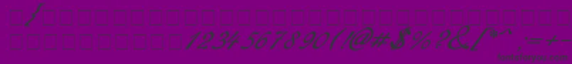 Redinger Font – Black Fonts on Purple Background