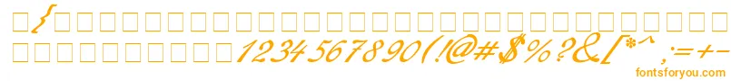 Шрифт Redinger – оранжевые шрифты