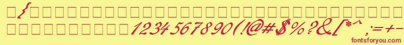 Redinger Font – Red Fonts on Yellow Background