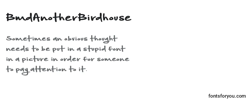 Шрифт BmdAnotherBirdhouse